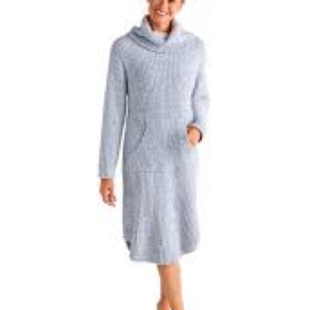 Softies Women's Marshmallow Slouch Turtleneck Lounger Navy Size XS